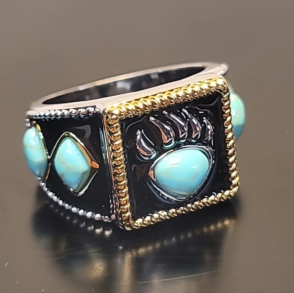 Danbury Mint Legend Of The Bear Claw Mens Ring